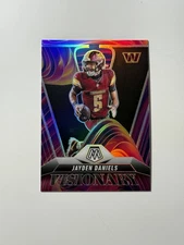 2025 Panini Mosaic NEW CASE HIT Jayden Daniels Visionary SSP Commanders Prizm 