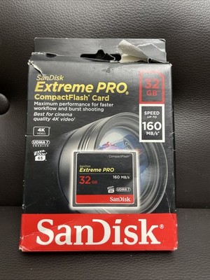 SanDisk 32GB Extreme PRO CompactFlash Memory Card