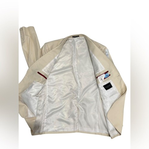 Leonard Di Venchy Men's Cream Dress Blazer Sports Coat -size 42L - Picture 2 of 8