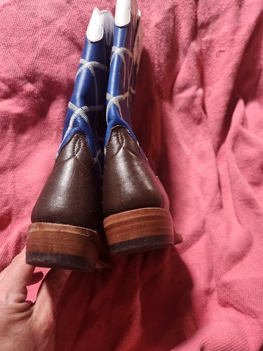 💥💥Anderson Bean💥💥 Kids Boys Leather Cowboy Boots.. Size 9 - Picture 9 of 11