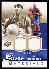 2009-10 Upper Deck Game Materials Gold #GJ-AH Al Harrington #'d /150 - Knicks