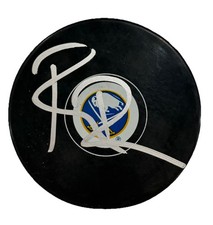 Rob Ray Signed Autographed Buffalo Sabres Logo Puck