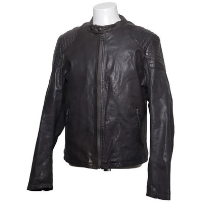 Scotch & Soda, Lederjacke, Herren, Größe: L, Grau, Leder/Wolle, Einfarbig #18P