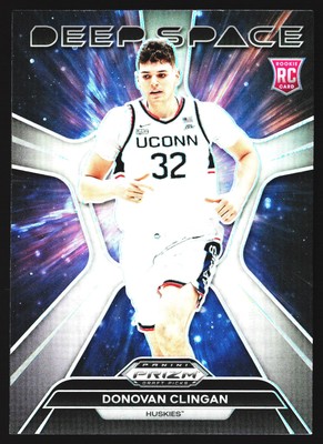 Donovan Clingan 2024 Panini Prizm Silver Prizm Deep Space RC UCONN 