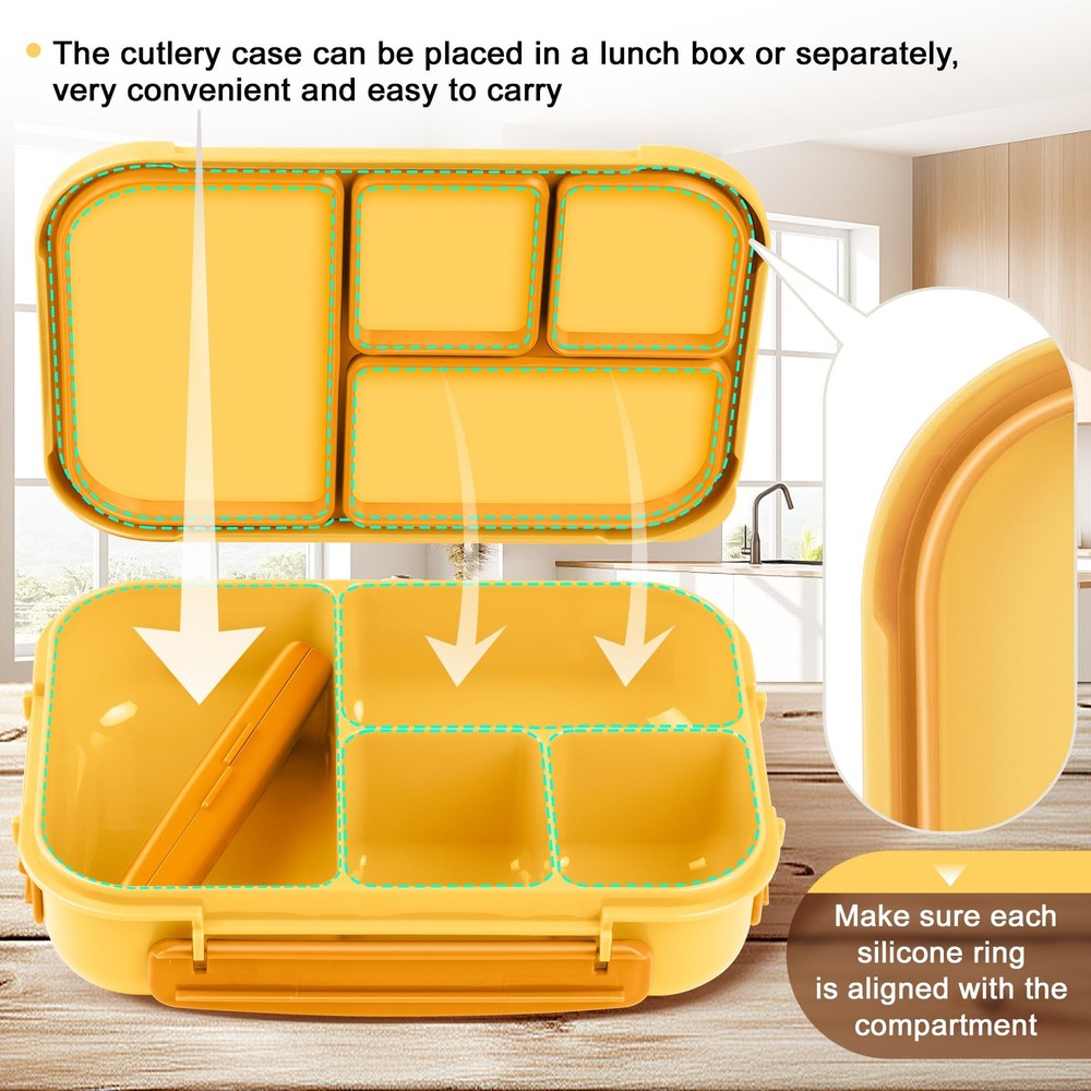 Leakproof Bento Lunch Box for Kids Adults and Toddlers Leakproof Bento Lunch Box for Kids Adults and Toddlers