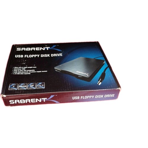 Sabrent External USB 2.0 Floppy Disk Drive FL-UDRV - Afbeelding 2 van 4