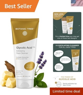6 Fl. Oz Salicylic & Glycolic Acid Cleanser for Acne Prone Skin, Tea Tree Scent