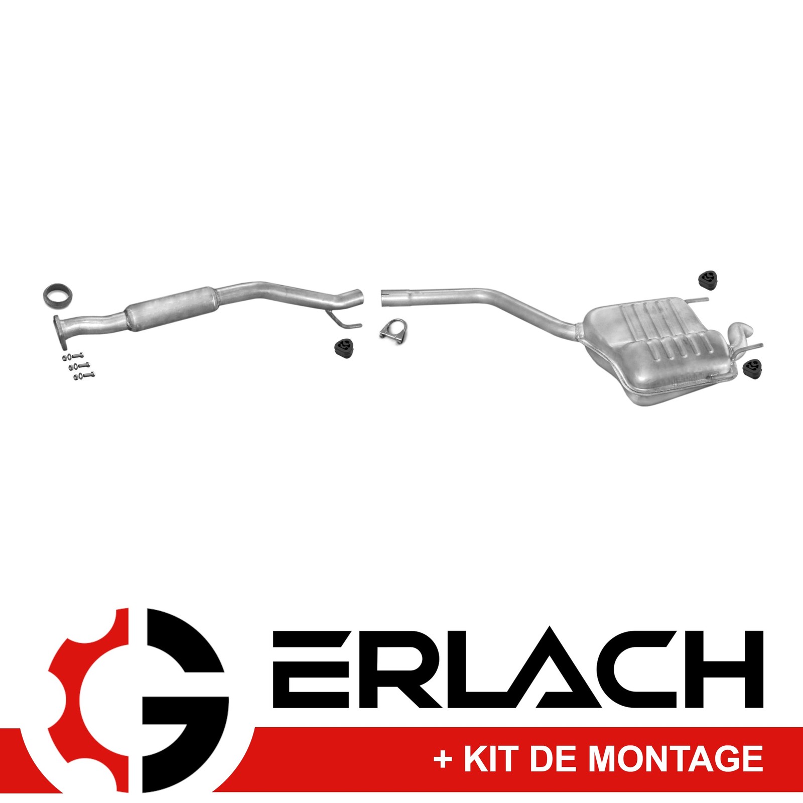 Échappement silencieux Mercedes W202 C 200 D de qualité supérieure en acier traité