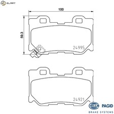 BRAKE PAD SET DISC BRAKE 8DB 355 015-421 FOR INFINITI NISSAN 370Z/FAIRLADY 2.0L