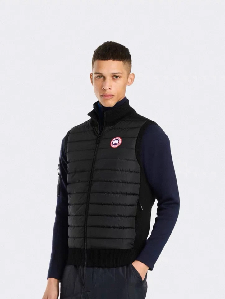 Chaleco de plumón de ganso Canada talla L chaleco acolchado negro ropa exterior de invierno nuevo Foto 2 de 4