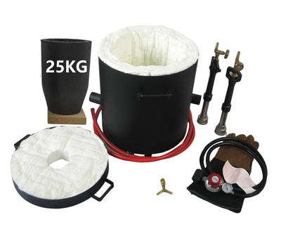#ad #ad 25 KG Large Gas Metal Melting Furnace Dual Propane Smelting Furnace Deluxe Kit $260.00