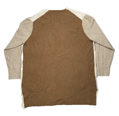 Madewell Womens Cardigan XL Kent Colorblock Heather Timber Open Front Sweater - Picture 10 of 10