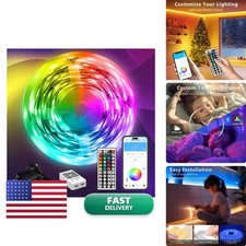DAYBETTER LED Strip Lights 110ft, RGB Music Sync App Control for Bedroom