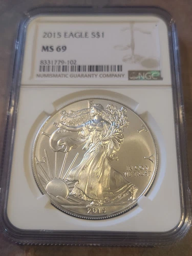 2015 American Silver Eagle MS69 NGC