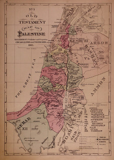 1883 Historical Map #3 Old Testament of Palestine (11x14)