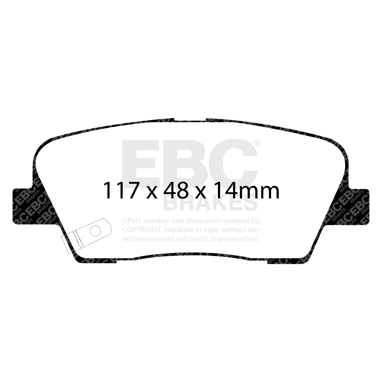 EBC Brakes DP41806R Yellowstuff Street And Track Brake Pads