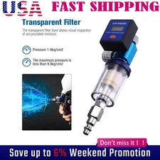 Digital Paint Spray Gun Air Pressure Regulator Gauge Water Trap Filter Tool