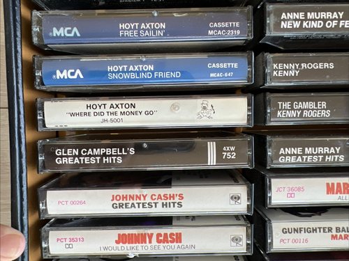 57 LOT Johny Cash Kenny Rogers Country Dolly Parton Annie Vintage cassette tape - Picture 17 of 24