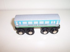 Orbrium Wooden Train Express Passenger Coach Car Fits BRIO Thomas Track