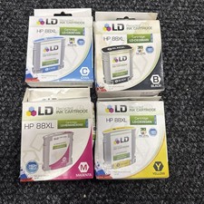 LD HP 88XL Ink Cartridges Set Cyan Black Magenta Yellow High Yield