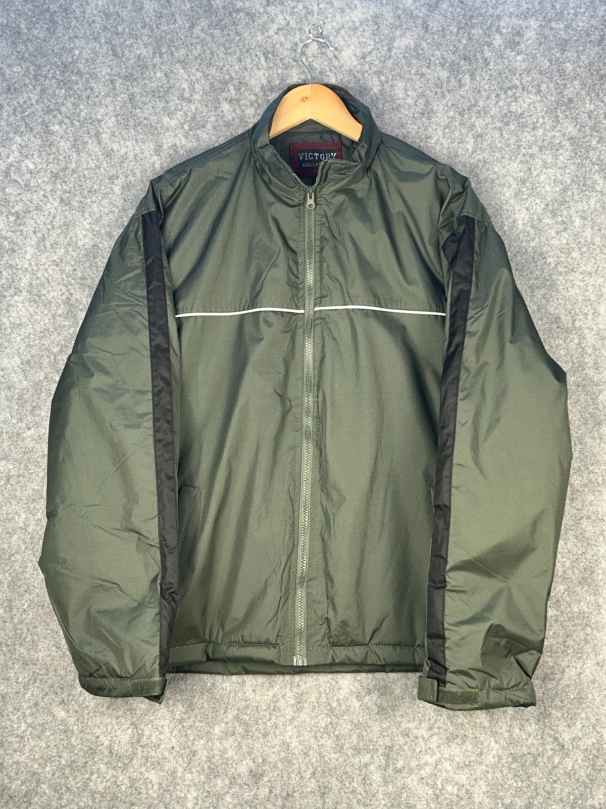 Victory Collection Mens Jacket L /XL Green Regular Lightweight Casual Everyday