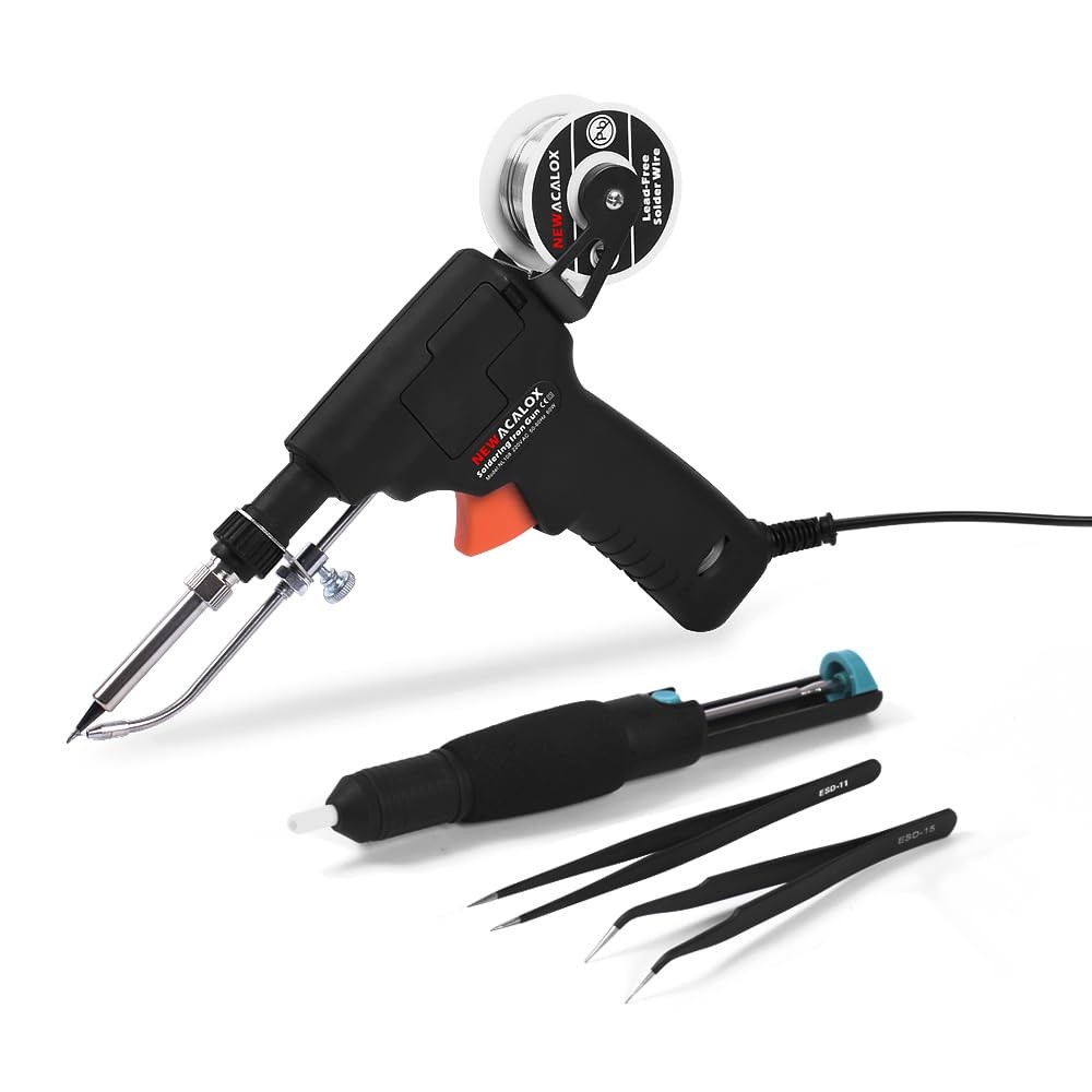 Soldering Gun Kit Adjustabletemp Solder Guns Set With On/off Button Auto Send Ti. Available Now for $34.64