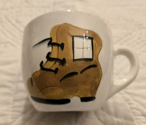 Stangl Pottery Women In The Shoe  Cup Mug 1950's Kid's Small Rare Dish