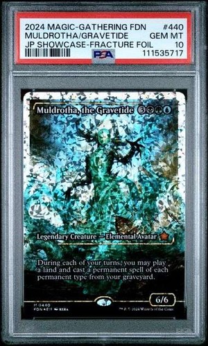 2024 MAGIC THE GATHERING FOUNDATIONS 440 MULDROTHA, THE GRAVETIDE JAPAN SHOWCASE