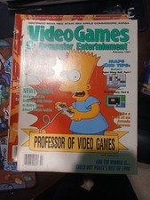 Video Games Computer Entertainment Magazine February 1991 The Simpsons See Pic