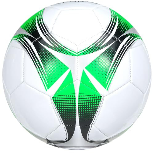 Soccer Ball (Black/Green/Silver, White/Green/Silver) w/Pump (Size 4, Pack of - Picture 7 of 7