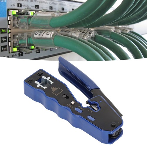 RJ45 Crimpzangen-Set Abisolierzange Mit 50-teiligem RJ-Stecker-Kit - Photo 8/22
