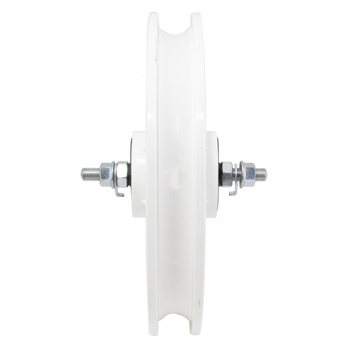 12-Inch White Mag Alloy Front Wheel with 3/8" Axle & Clincher Rim for Scooters