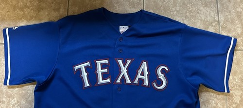 Texas Rangers Mark Teixeira Early 2000 Majestic Herren Trikot Gr. XL genäht - Bild 8 von 9