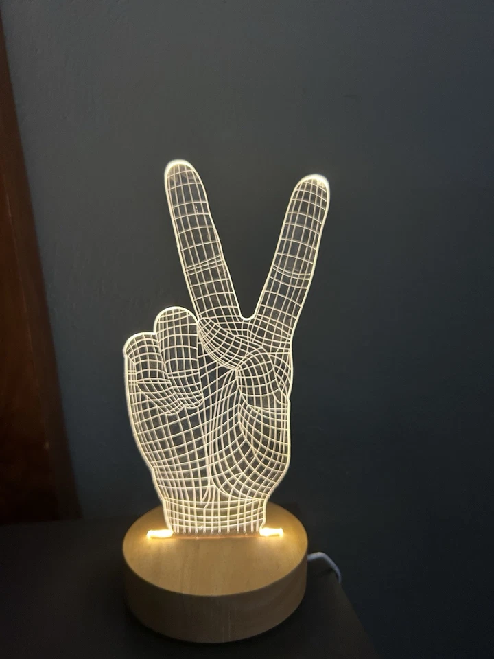 3D светодиодный ночной свет прикроватная USB-настольная лампа для дня рождения вечеринки деко веселье детская комната - Изображение 2 из 4