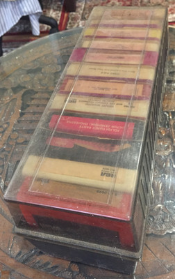 Lot of 9 8-Track Cartridge with plastic storage case