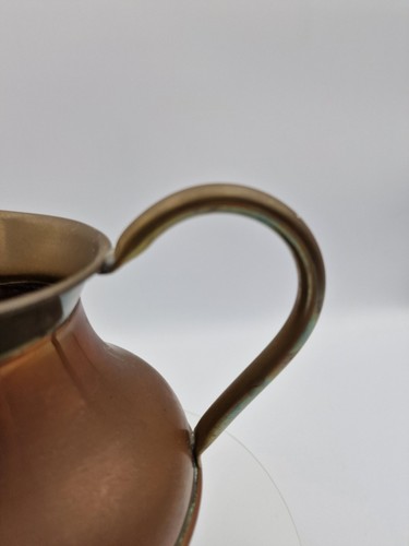 Vintage Weba Ware Jug Copper Brass Retro Home Decor Made In England 15 cm - Picture 3 of 13