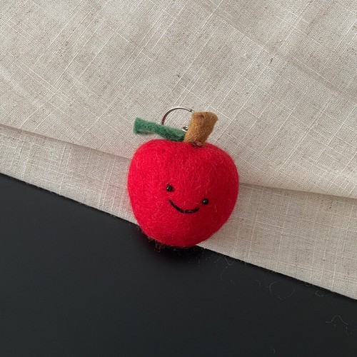 Nepal Handmade Wool Felt Vegetable and Fruit Bag Charm, Cute Bread Keychain - Picture 23 of 26