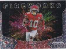 TYREEK HILL Kansas City Chiefs DISCO PRIZMS FIREWORKS VARIATION Football Card 
