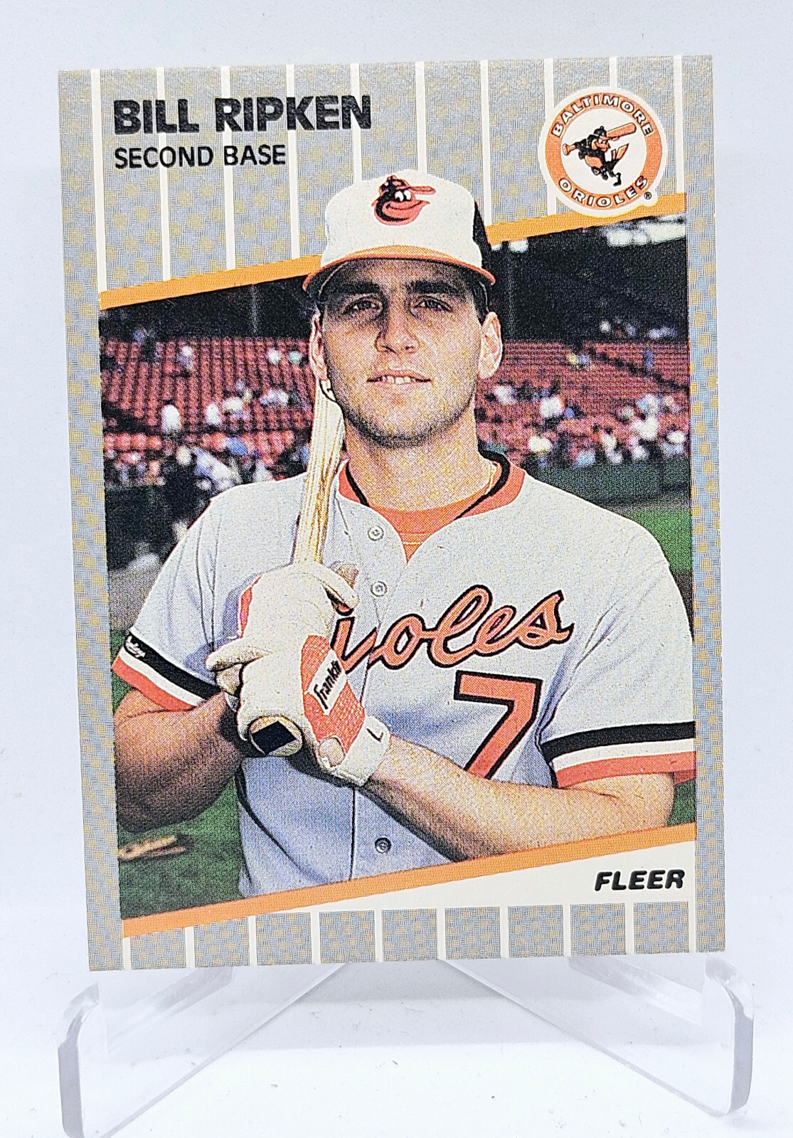 1989 Fleer Bill Ripken Black Box FF Error Rookie Card RC #616 Orioles ...