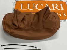 Brązowa skórzana dźwignia biegów z haftem pasuje do Land Rover Defender TDCI 90 110