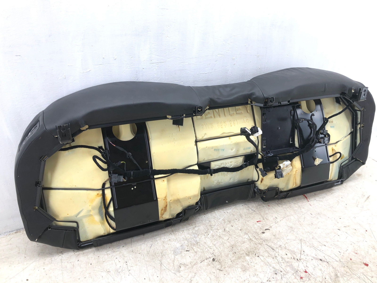 2006-2012 BENTLEY CONTINENTAL OEM REAR LOWER BENCH SEAT CUSHION *INDENTS*