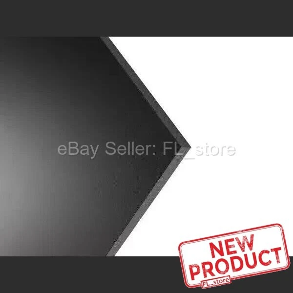 Black Plastic Sheet High Density Polyethylene  1/8" Thick x 24" L X 24" W  HDPE - Image 4 of 4