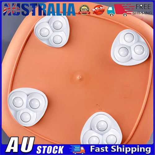 AU 4pcs Mini Caster Wheels No Noise Self Adhesive for Bins Storage Box