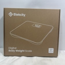 Etekcity Digital Body Weight Scale, Black, EB4410B, 440 Pound Max Capacity  NEW