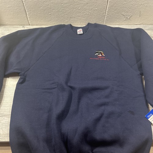 Vintage Super Weights By Russel Crewneck Sweatshirt NWT Custom Embroidery Read - Picture 6 of 8