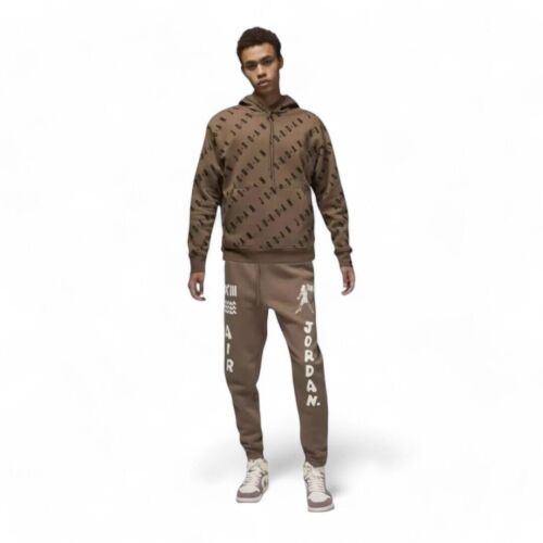 Jordan Men's Size XL Sweatsuit Hoodie + Joggers Matching Tracksuit Mocha NWT