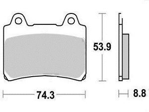 Jeu De 2 Plaquettes De Frein Avant Pour Kawasaki VN 800 A1-4 (1995-1999) - Qualité Fiable