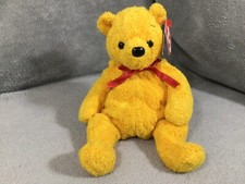 2001 TY Original Beanie Babies Poopsie The Bear 9th Gen PE Pellets Tag Errors