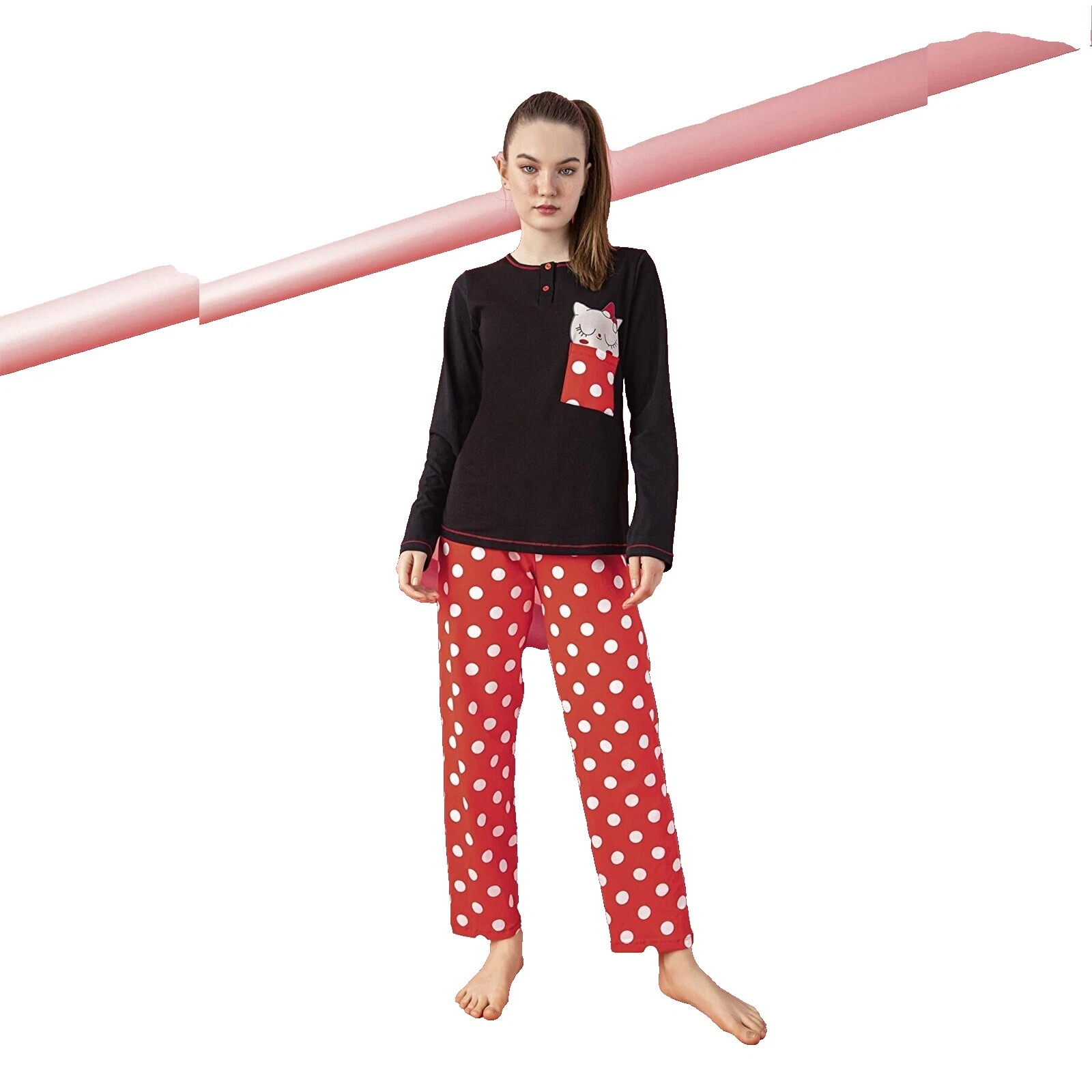 Juniors Cotton Cat Sleepwear & Robes for Women