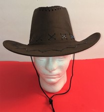 Western Cowboy/Travel Hats Unisex Suede, Brown